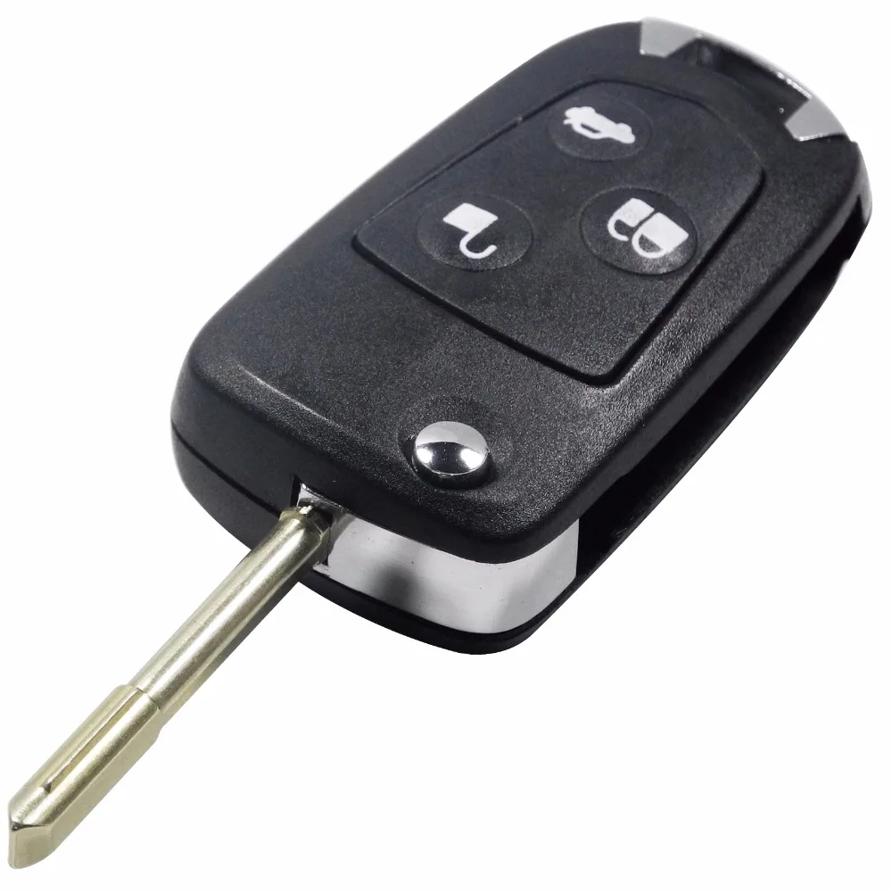 Jingyuqin 3 кнопки Uncut ремонт дистанционный Складной флип ключ для Ford Focus KA Mondeo Fob