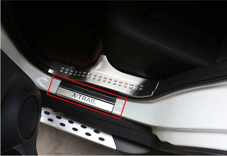 Накладка на порог из нержавеющей стали для- Nissan X-Trail X Trail XTrail T32 Добро пожаловать педали отделка автомобиля Стайлинг Аксессуары