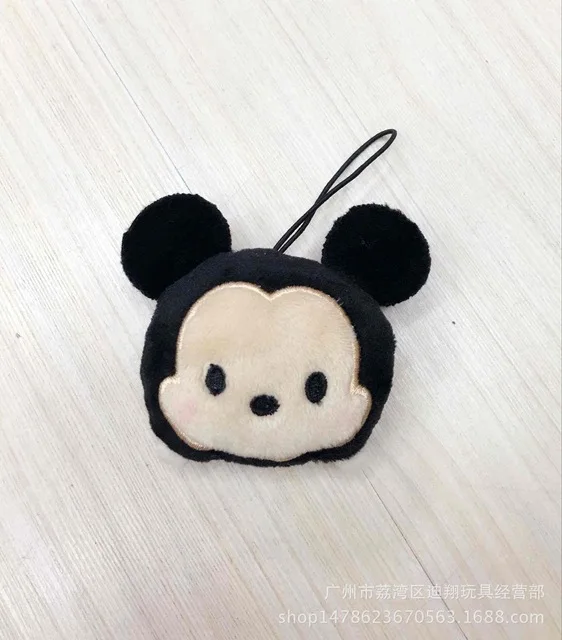 Disney детский манеж Микки Маус брелок Подвеска Плюшевая Кукла мультфильм подвеска с Минни Сумка сувенирный подарок детская игрушка - Цвет: Фиолетовый