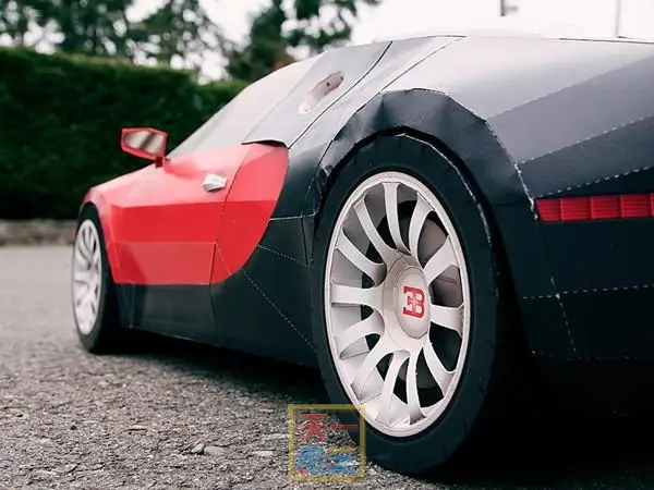 3D бумажная модель супер Большой ткани спортивный автомобиль DIY Бумажная