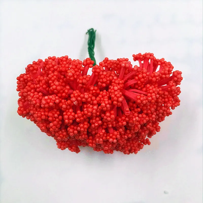 red 144 шт(8 см/Набор искусственных букетов по всему небу с изображением звездного лука и цветов пузырьков/свадебное платье ручной работы - Цвет: red