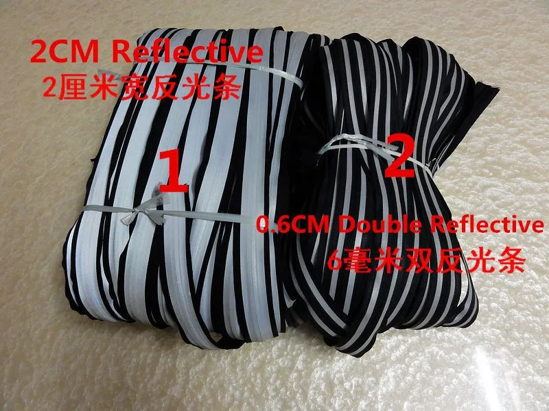 Free Shipping 3# Reflective Waterproof Nylon Zipper 2 Meters For Bags Student Riding Outdoor Sports Clothes Accessories | Дом и сад