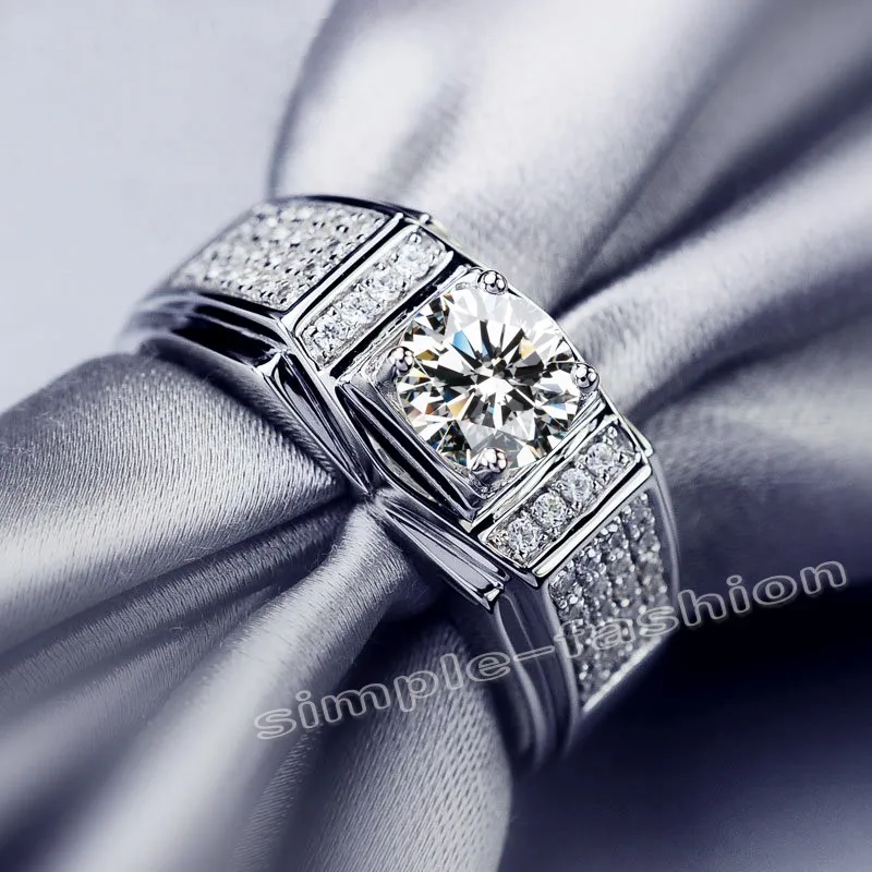 Модные ювелирные изделия новый дизайн мужское кольцо AAAAA с фианитом 5A камень 10KT