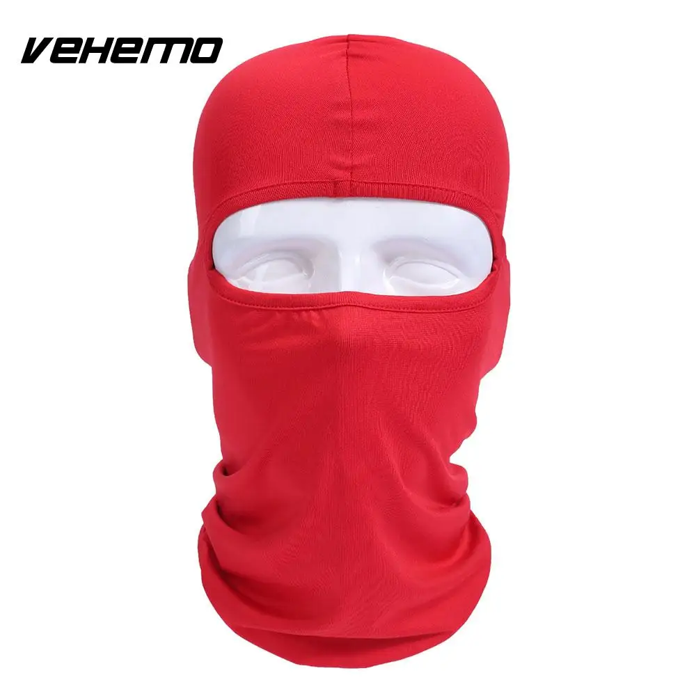 Vehemo аксессуары для улицы полная мотоциклетная маска для защиты лица шапки унисекс 14 цветов Практичная Балаклава лайкра защита удобный - Цвет: red