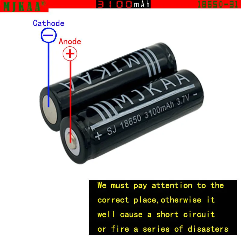 Высокое качество 18650 3 7 V 3100mAh литий-ионная аккумуляторная батарея для