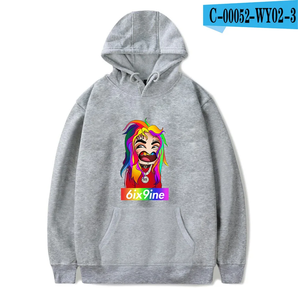 69 6ix9ine мультяшная толстовка мужская толстовка с капюшоном Рэпер Хип Хоп Уличная одежда свитшоты скейтборд Мужская/Женская забавная одежда - Цвет: 015