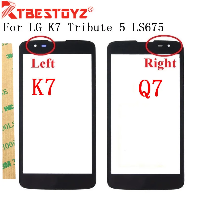 RTBESTOYZ высокое качество 5 0 &quotдля LG K7 Tribute LS675 MS330 &amp Q7 X210 переднее внешнее стекло