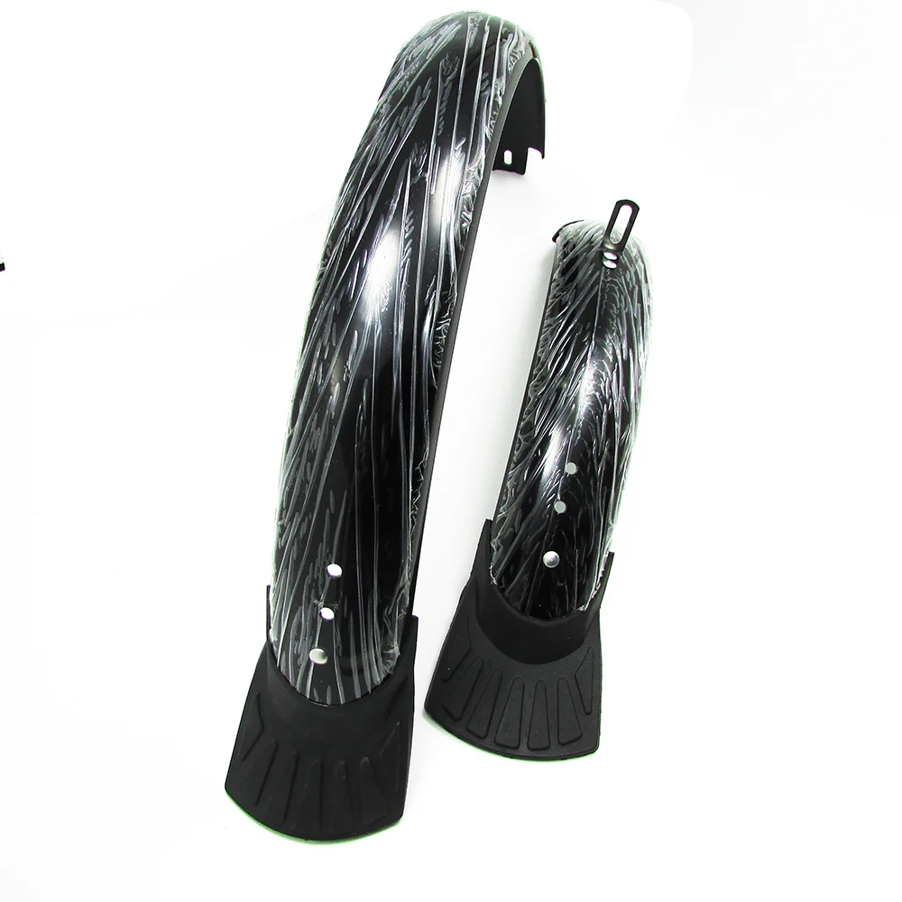 MTB Road Bicycle Mudguard 16 20 26 inch Chrome plastic Mountain Bike Fenders Set Mudguards for Bicycle Front And Rear Fenders