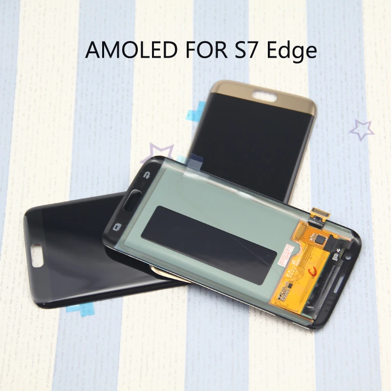 Для S7 Edge дисплей для SAMSUNG Galaxy s7 edge G935 G935F ЖК-дисплей дигитайзер сенсорный экран |