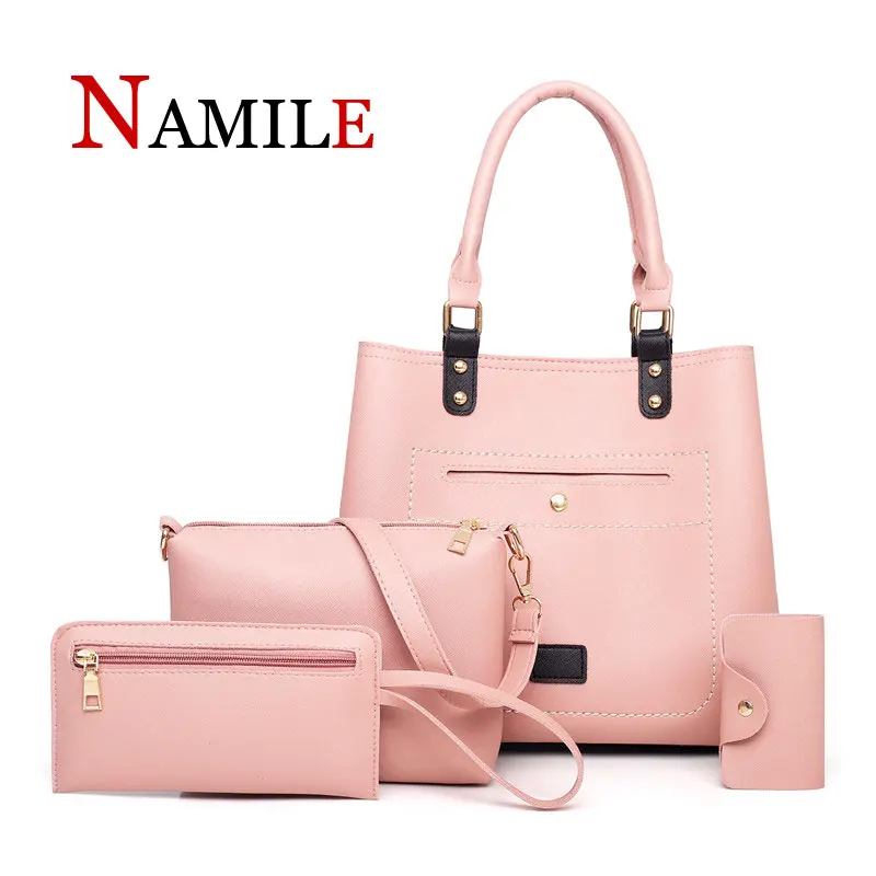 Комплект из 3 предметов дамская сумочка 2019 сумка-мессенджер модная сумка на плечо