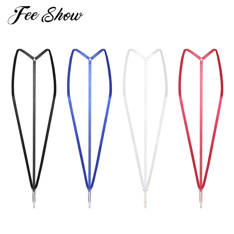 Женские цельные массажные стринги с жемчужными бусинами Эластичные Y образные