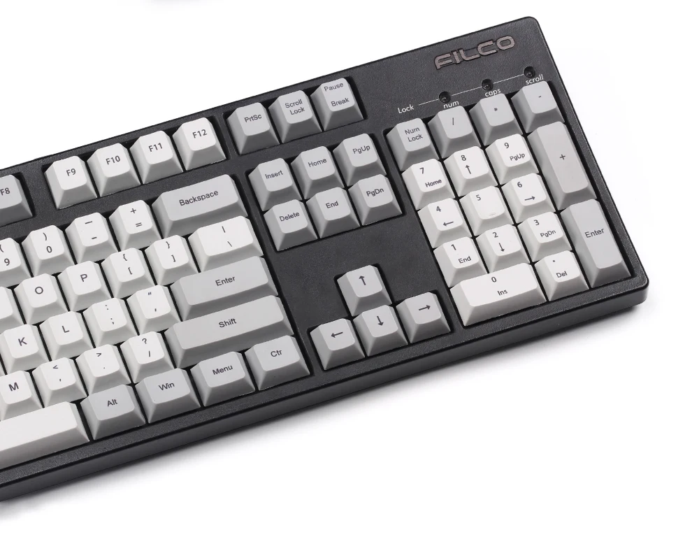 Pbt keycaps краситель субкровать вишня профиль 105 ключи красный серый esc ключи для cherry mx механические