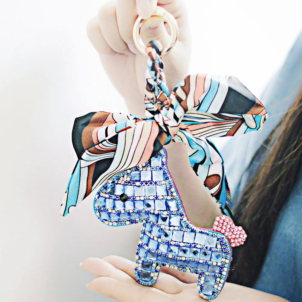 Dalaful шарф с рисунком лошади брелки кожаные кошелек сумка кулон подарок для