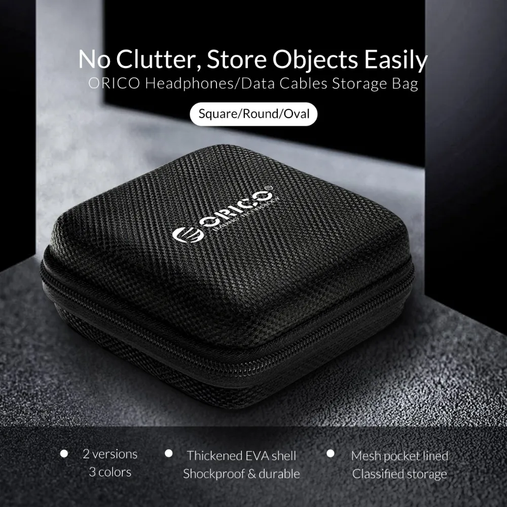 Чехол для наушников ORICO, Портативная сумка для наушников Airpods, аксессуары для наушников, сумка для наушников