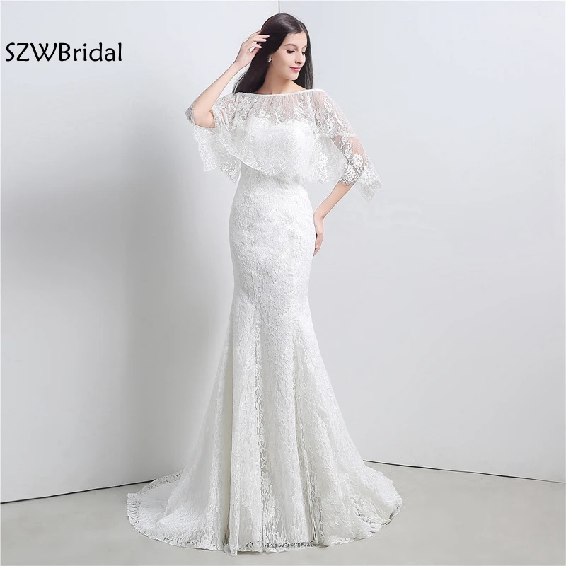 Новое поступление robe de Mariage в наличии Свадебные платья Русалочки 2021 с курткой Vestido