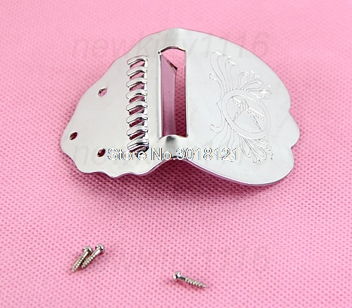 

Free shipping New Brand Tailpiece Mandolin Guitar Scalloped Short Chrome