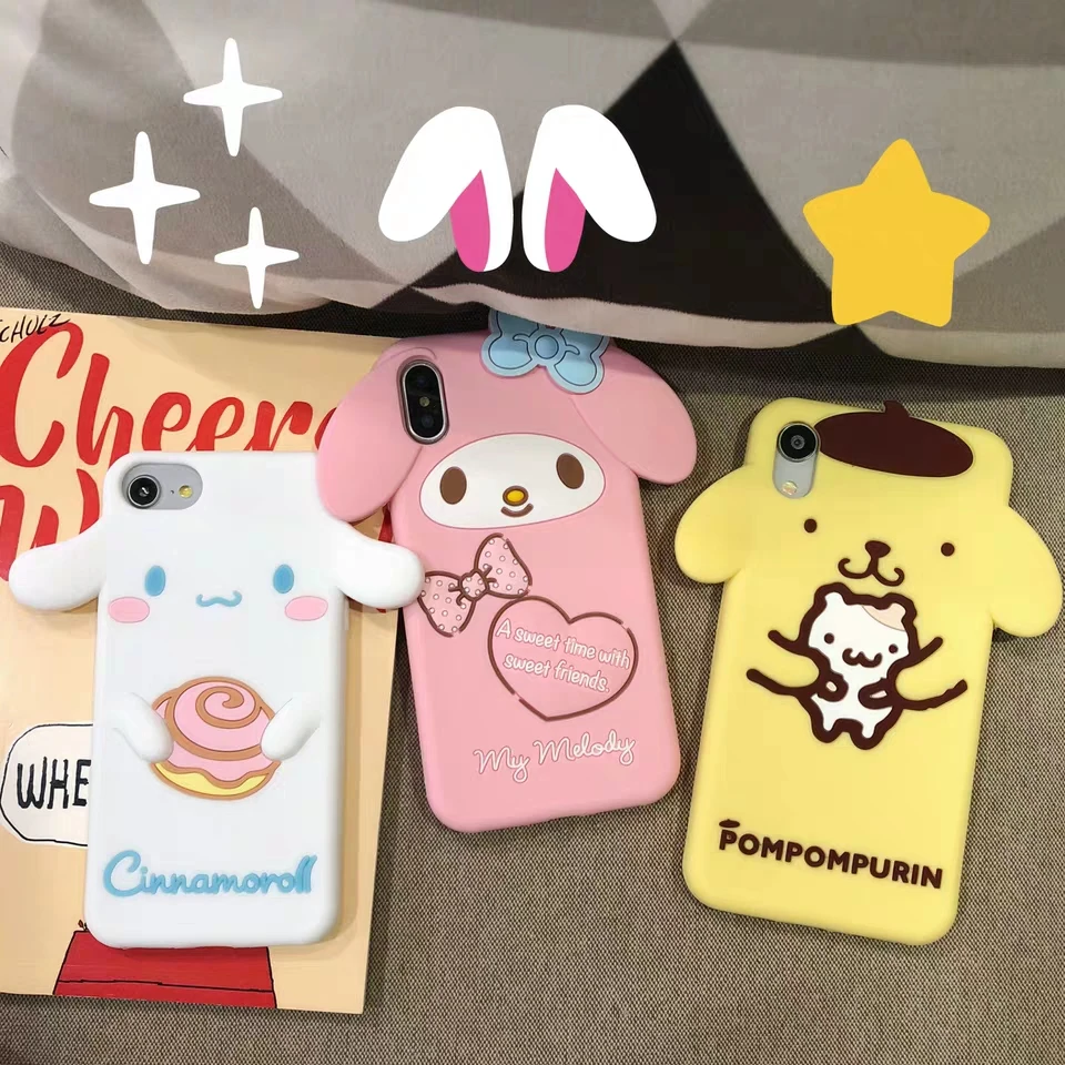 Милый японский мультфильм Sanrio Cinnamoroll My Melody Мягкий силиконовый чехол для iphone 6 6splus 7
