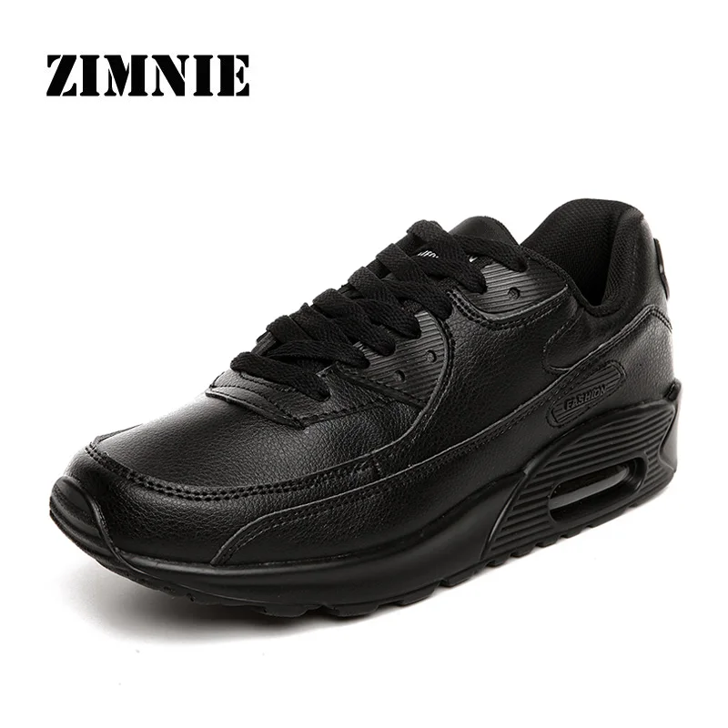 02 Black Pu ZIMNIE сетчатые женские и мужские легкие уличные спортивные кроссовки для бега, парные дышащие мягкие спортивные кроссовки для бега по легкой атлетике - Цвет: 02 Black Pu