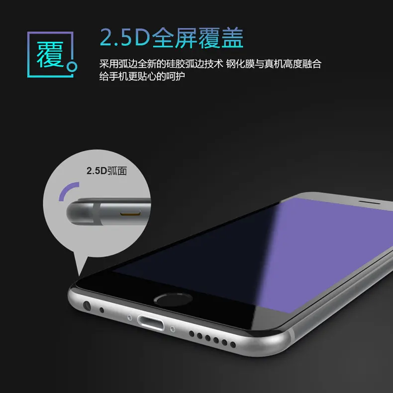 Для HUAWEI V8 закаленное стекло анти синий полный экран анти-отпечатков пальцев