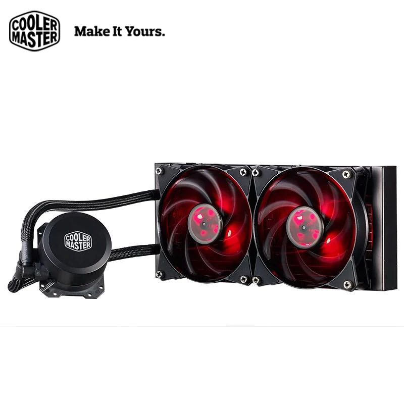 Кулер Cooler Master B240 cpu жидкостный кулер 120 мм красный светодиодный тихий вентилятор для Intel 1151 1150 2011 2066 и AMD AM4 cpu кулер для воды