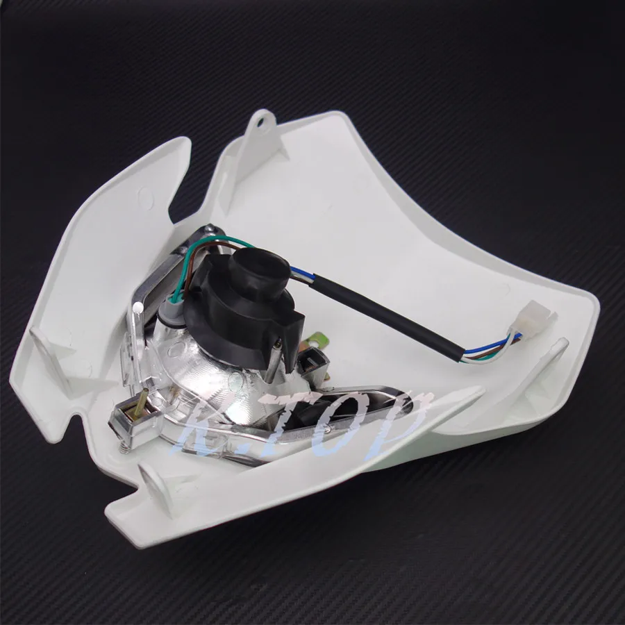 Новинка белый пластиковый передний обтекатель H4 для мотоцикла двойного