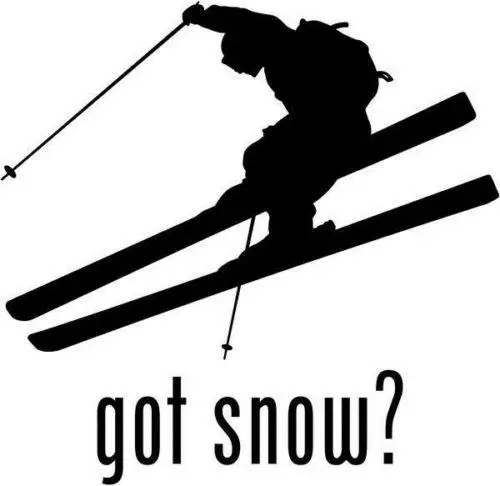 Светоотражающие забавные автомобильные аксессуары Skier Got Snow модные дизайнерские