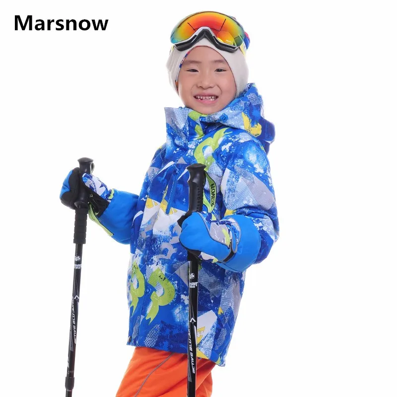 Marsnow Children Ski Jackets Kids Winter Warm Jackets for Boys Girls Waterproof Windproof Outdoor Skiing Snowboarding Jackets