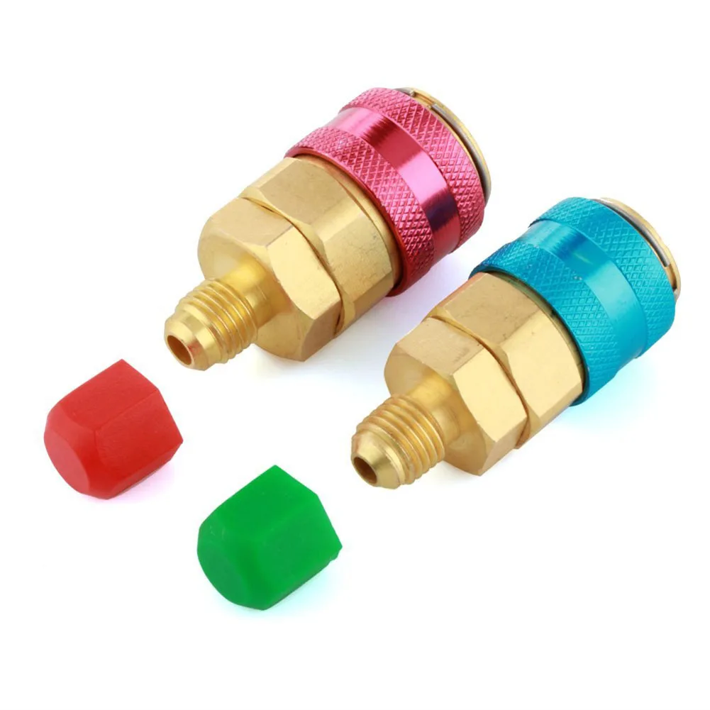 2 шт. Авто быстрой смены навесного оборудования латунь Разъем адаптеры для сим