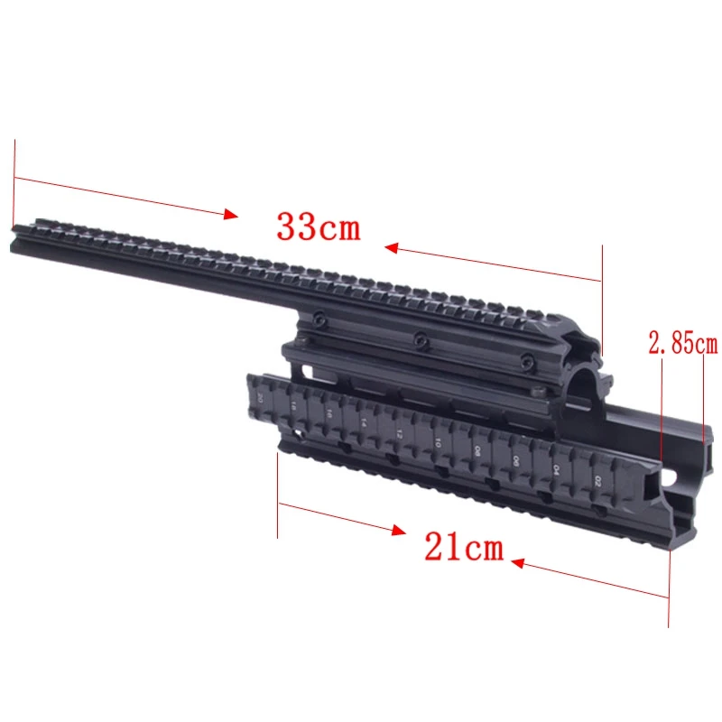 Saiga 12 Shotgun Tactical Quad Rail просвечивающее крепление для Вивера AK47 74 с резиновыми