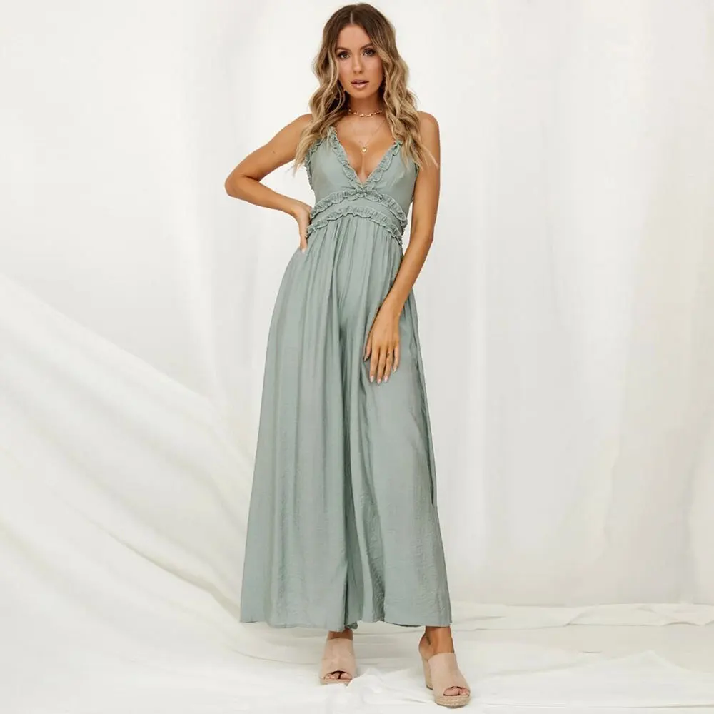 Светолечение... Спагетти ремень оборками комбинезон летние пикантные спинки