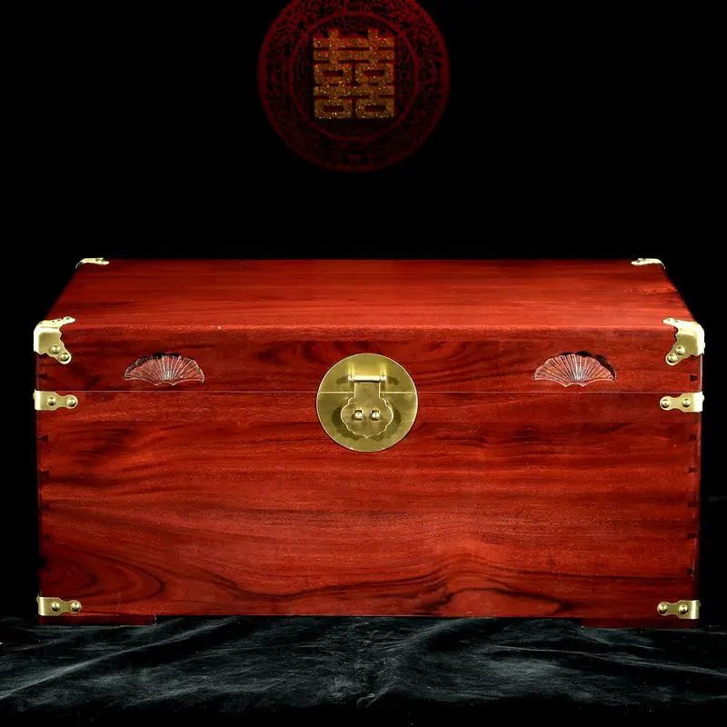 Camphor wood box solid wedding antique camphor carved flowers dowry boxes marriage storage jewe | Обустройство дома
