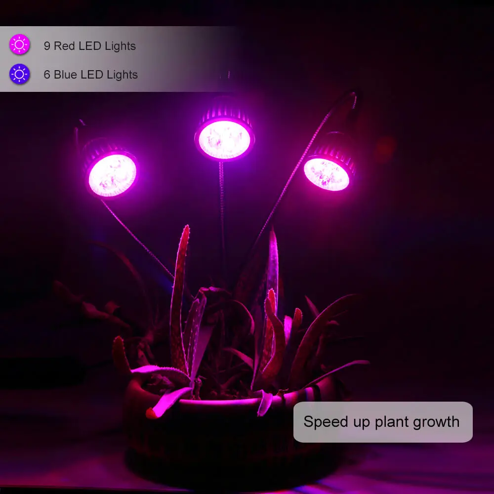 Светодиодный светильник для выращивания растений настольная лампа на зажиме с