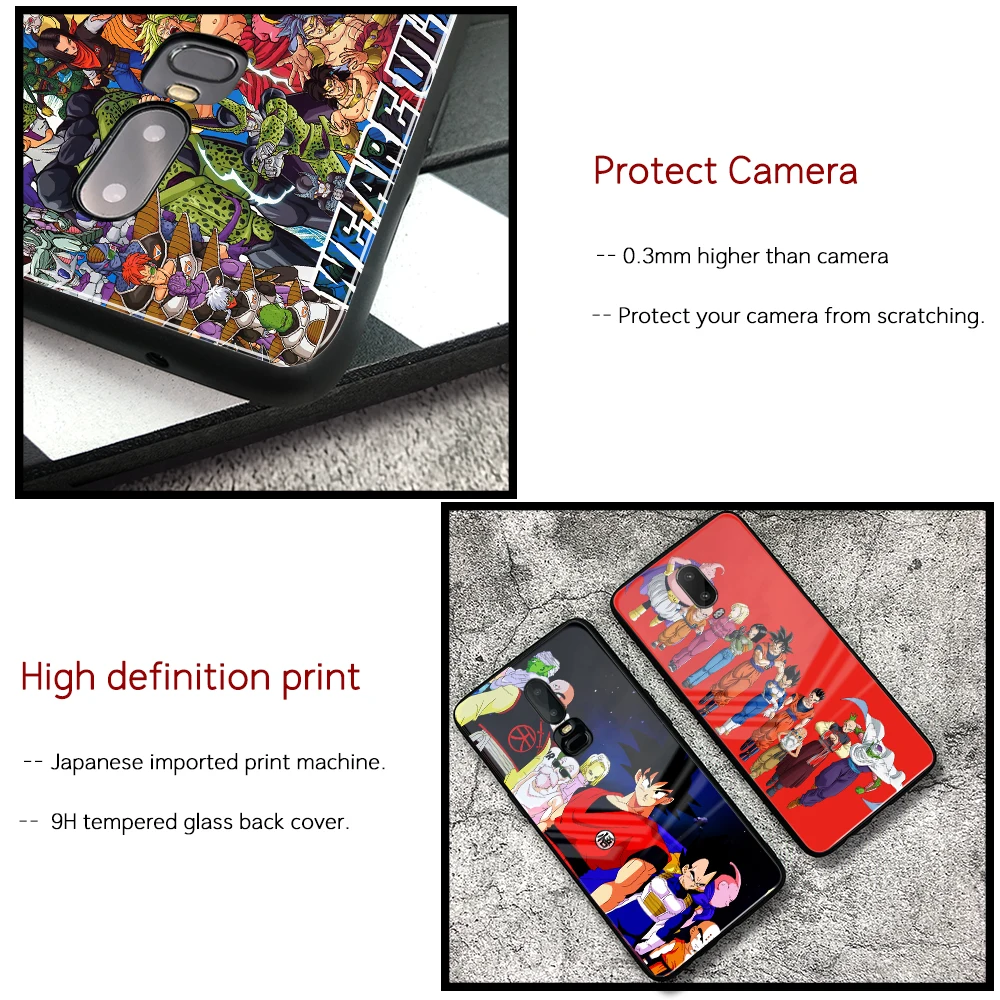 Чехол для OnePlus 7 черный чехол 6 7pro с супер стеклянным драконом жемчугом 5 pro 1 + 6T 5T |