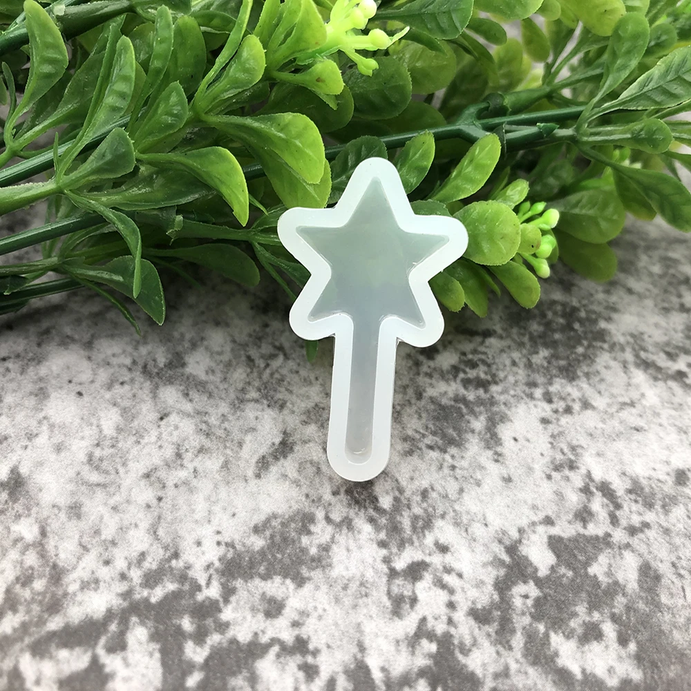 

1pcs Stars Sticks Liquid Silicone Resin Mold For DIY Jewelry Pendant Necklace Making Tools