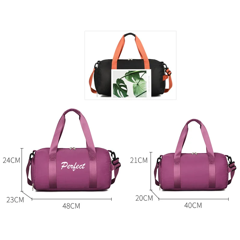 

Nylon Travel Bag WaterProof Traveling Folding Bags Large Training Bag Hand Luggage Sling Women Duffle Handbags Wholesale XA732WB