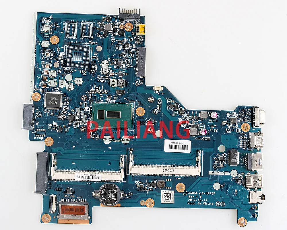 Материнская плата для ноутбука hp Pavilion 15-R 250 G3 I5-5200U cpu PC материнская плата 781680-001 781680-501 ASO56 LA-B972P full tesed DDR3