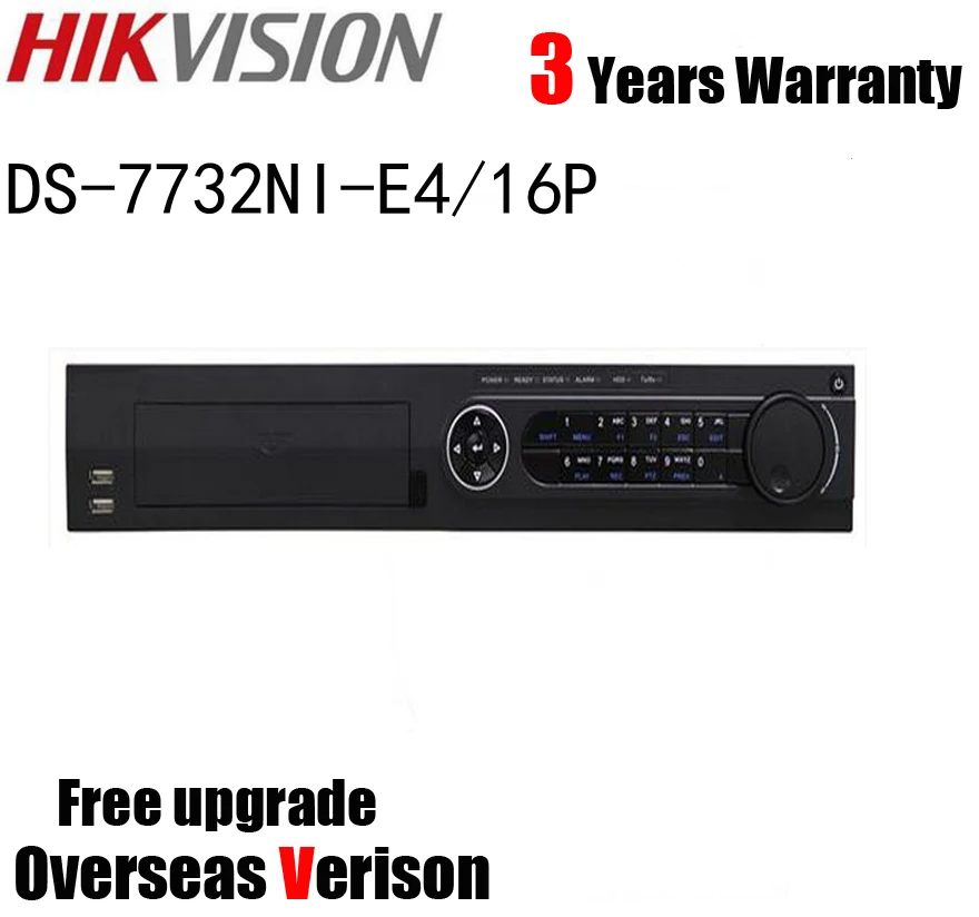 Hikvision DS-7732NI-E4/16P 6MP 32CH 16 POE H.264 NVR with 4 SATA Interfaces Network Video Recorder | Безопасность и защита