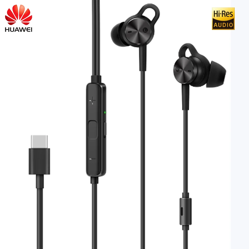 100% оригинальные наушники Huawei с активным шумоподавлением в ухо 3 типа C Hi res