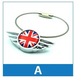 A Airspeed автомобильный брелок для ключей, брелок для Mini Cooper JCW Clubman Countryman R50 R53 R55 R56 R60 R61 F54 F55 F56 F60 - Название цвета: A