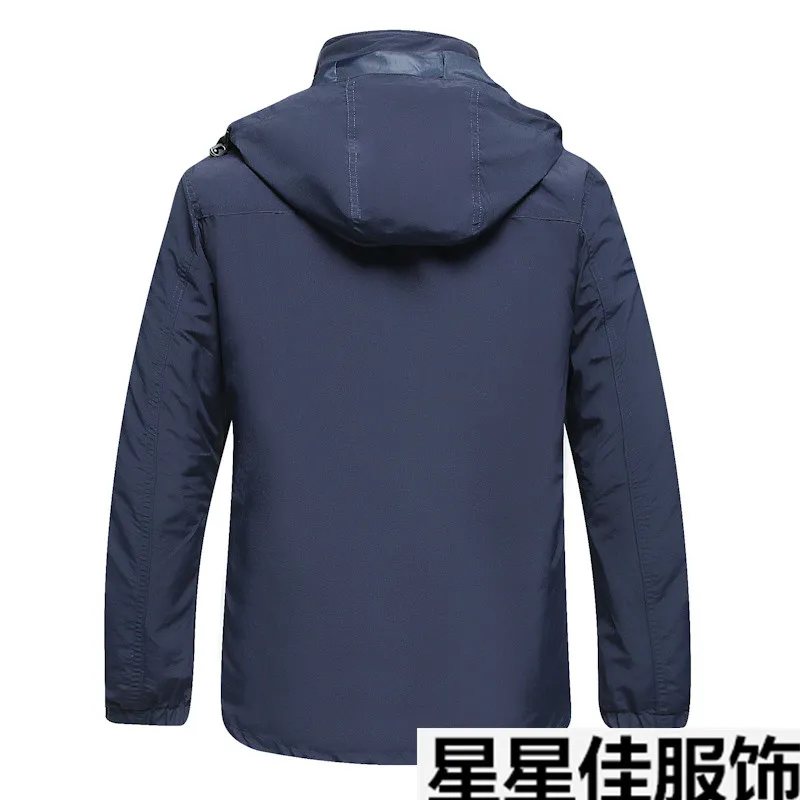 Плюс 10XL 8XL 6XL брендовая одежда Стиль зимнее платье Мужская ветровка куртки и пальто 3 в 1 съемный вкладыш и шапка