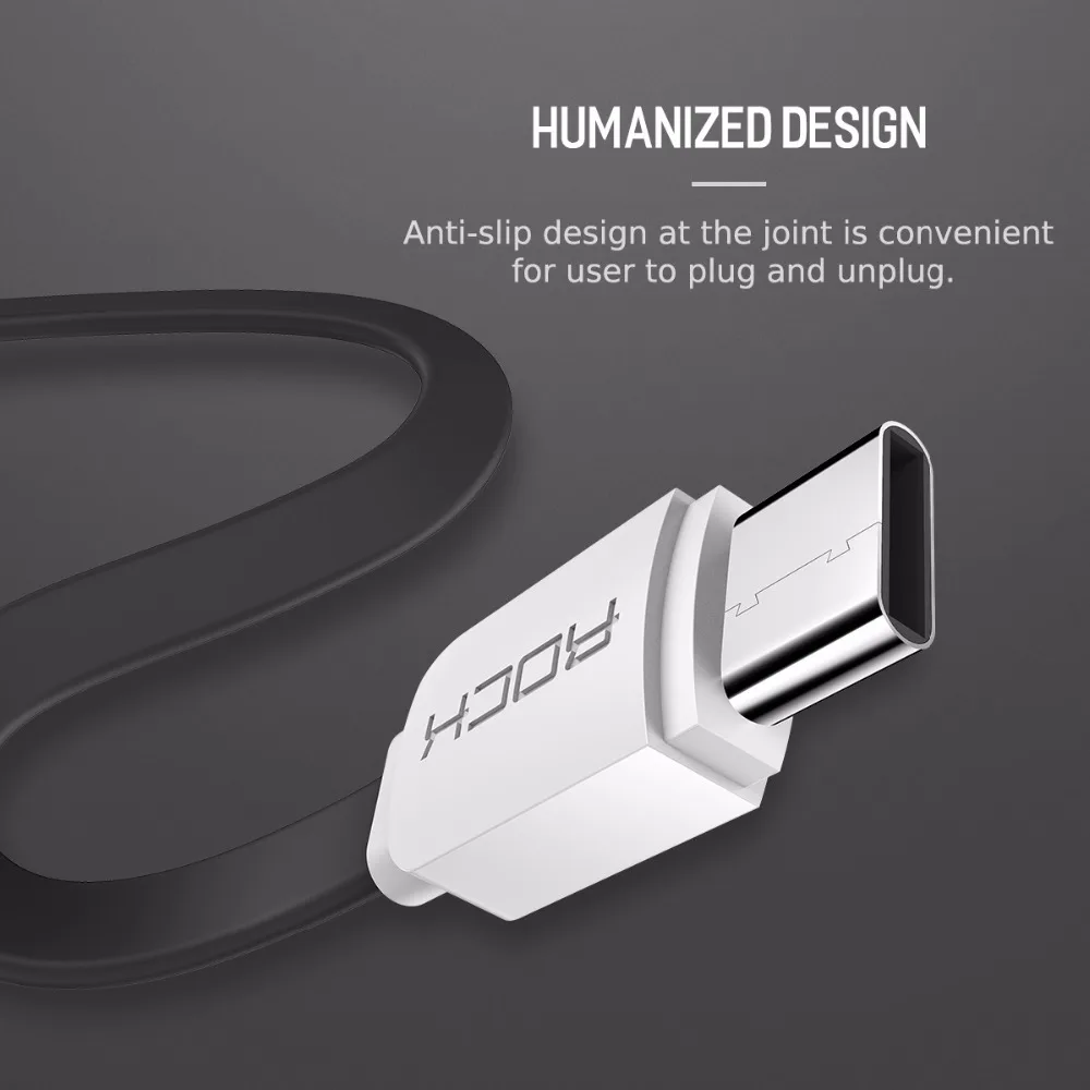 ROCK usb type C кабель c зарядный для Galaxy Note 8 S8 Plus Xiaomi 6 Mi5 huawei P10 P9 Oneplus 3 2 Nexus 5X6 P USB C|cable