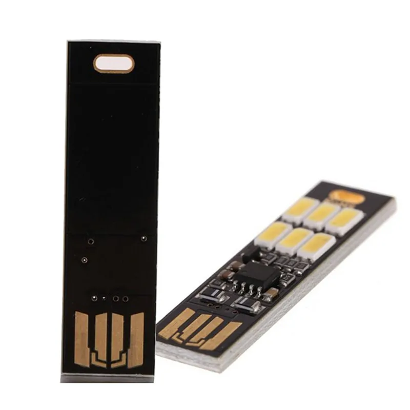 CHENGYILT 1 шт. портативный мини USB мощность 6 LED лампа Вт 5 В сенсорный диммер