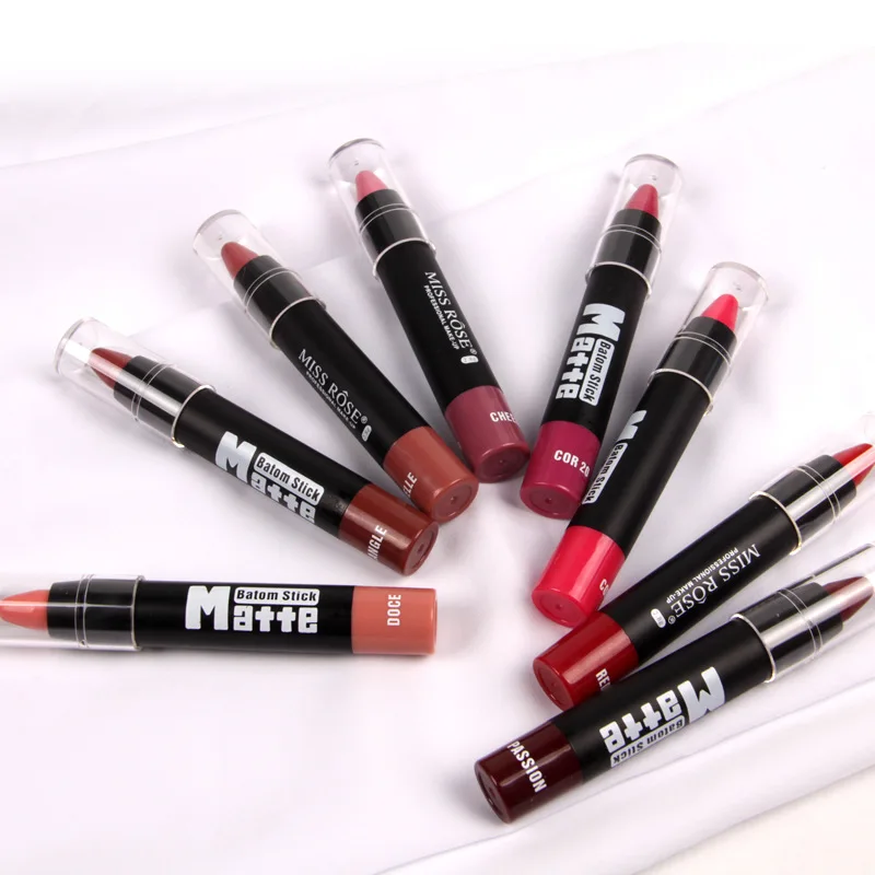 Professional Hot Fashion Sexy Matte Lipstick Long-lasting Waterproof Lip Stick Batom Moisturizer Makeup 8 Color For Women |