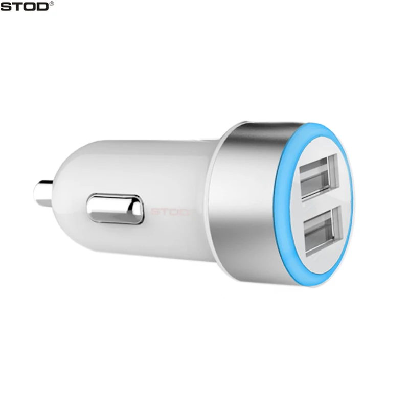 

Dual USB Car Charger 3.1A Quick Charge For iPhone 6 6S 7 Plus Blackview Realme POCO Redmi Infinix Cubot Doogee GPS Phone Adapter