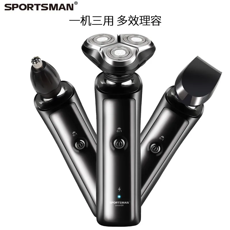 High Quality Electric Shaver Razor For Men Shaving Machine Head 3 Dry Wet Shavs Washable Face Hair Back | Бытовая техника