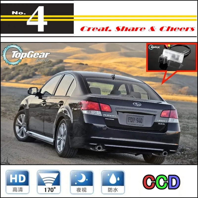 Liisleefor Subaru Legacy B4 MK5/Liberty автомобильный Камера Высокое качество зеркало заднего вида со встроенной Камера для цветного телевидения PAL/NTSC | CCD+ RCA разъем