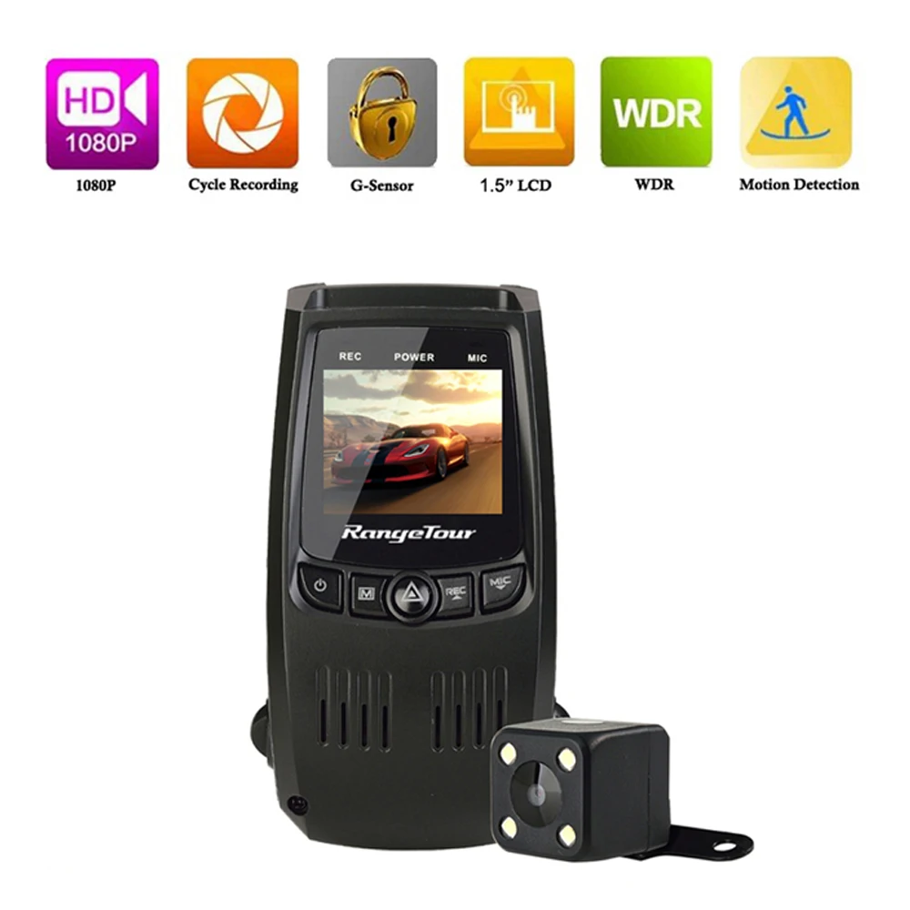 Ночное видение мини скрытый Автомобильный видеорегистратор Dashcam авто камера Full HD