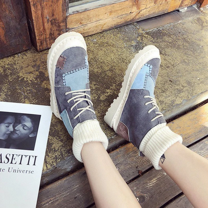 HEE GRAND/Новинка 2018 года женские модные ботинки на шнуровке зимняя обувь ботильоны