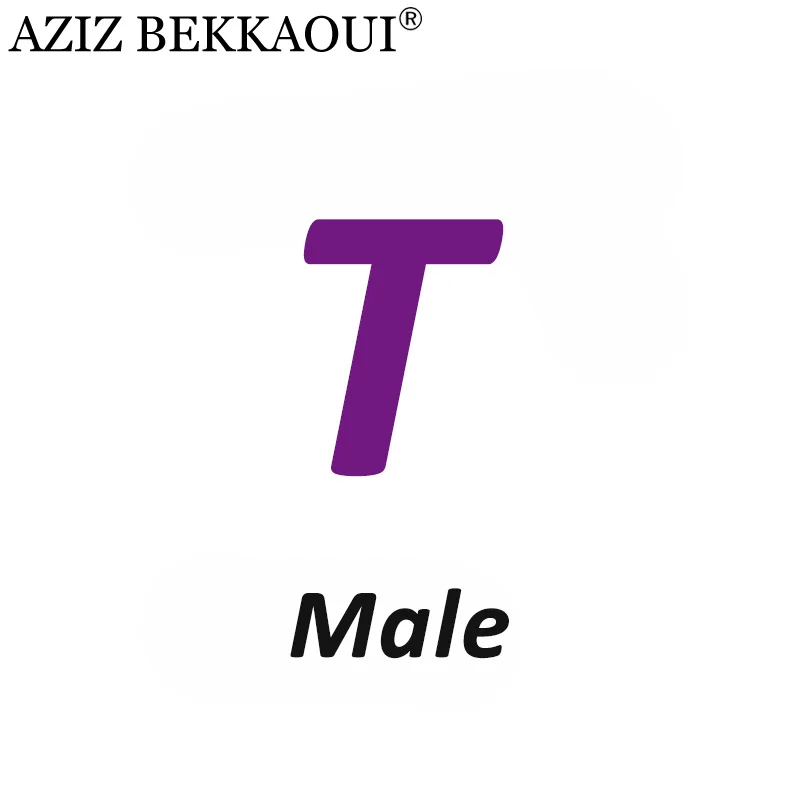 Male T AZIZ BEKKAOUI Лето O-W дропшиппинг любовь подарок пара ювелирных изделий для женщин мужчин Любовь Сердце ювелирные изделия подарок на день Святого Валентина - Окраска металла: Male T