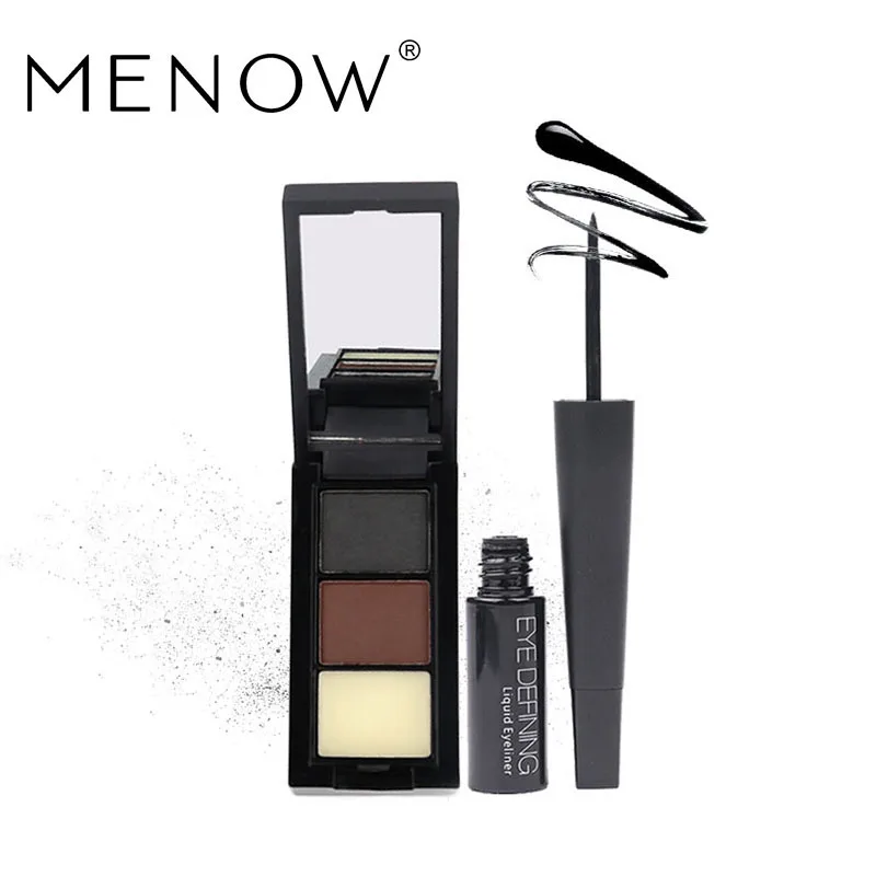 Menow бренд Make Up Set черный Водонепроницаемый жидкости Подводка для глаз и